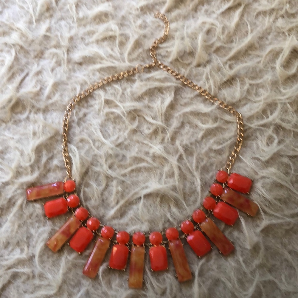 Coral stone necklace